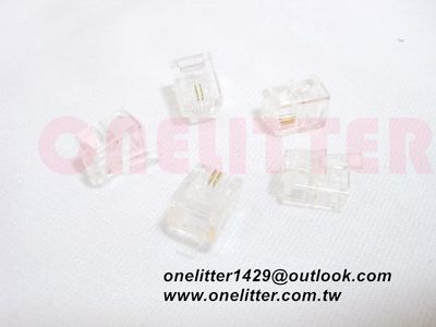 6094A  電話頭6P2C(10入)